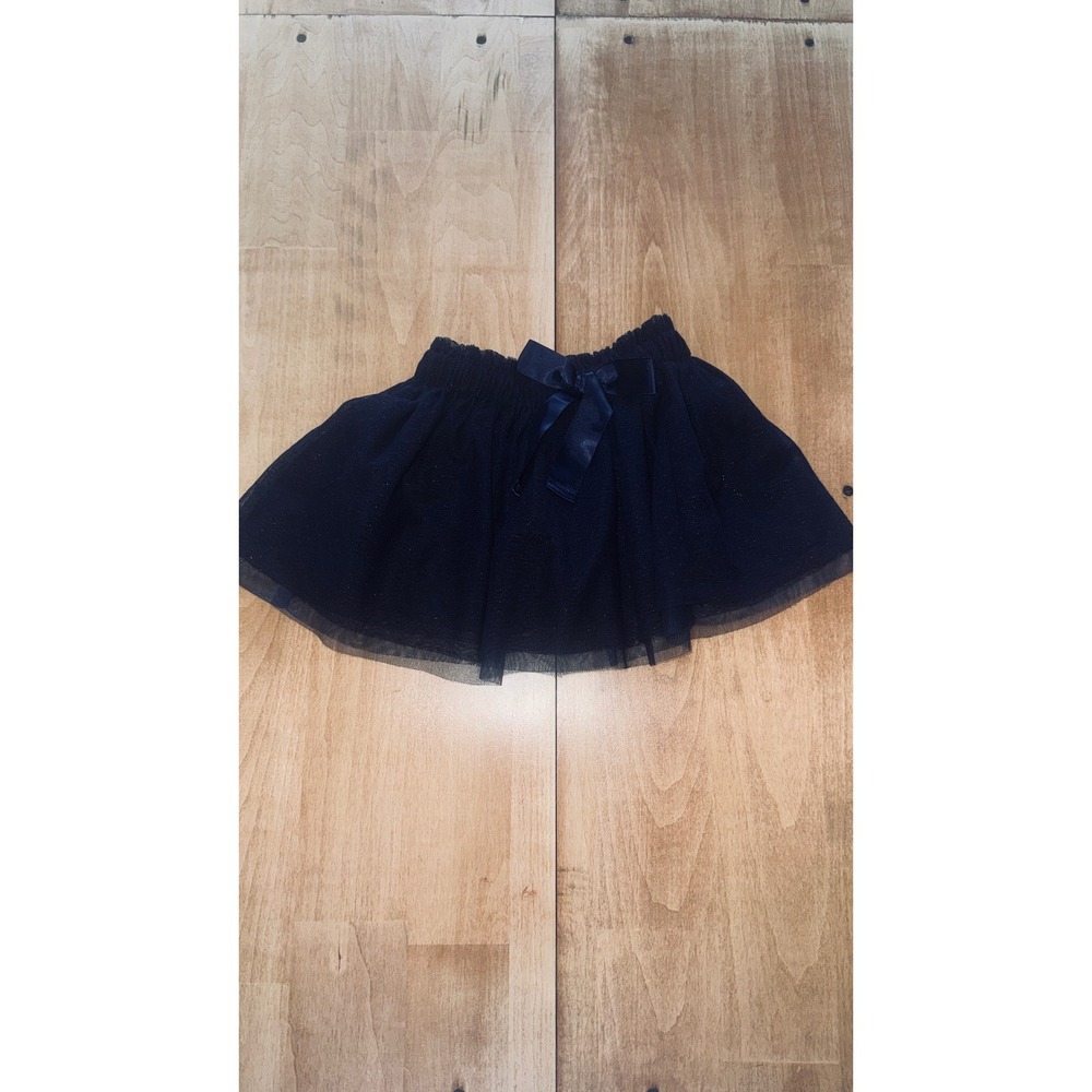 OshKosh B'gosh Baby Girls Navy Blue Sparkle Tulle Skirt Size 12 Months
